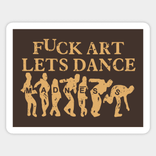 Madness - Lets Dance 80s Vintage Retro Collector Brown Sticker